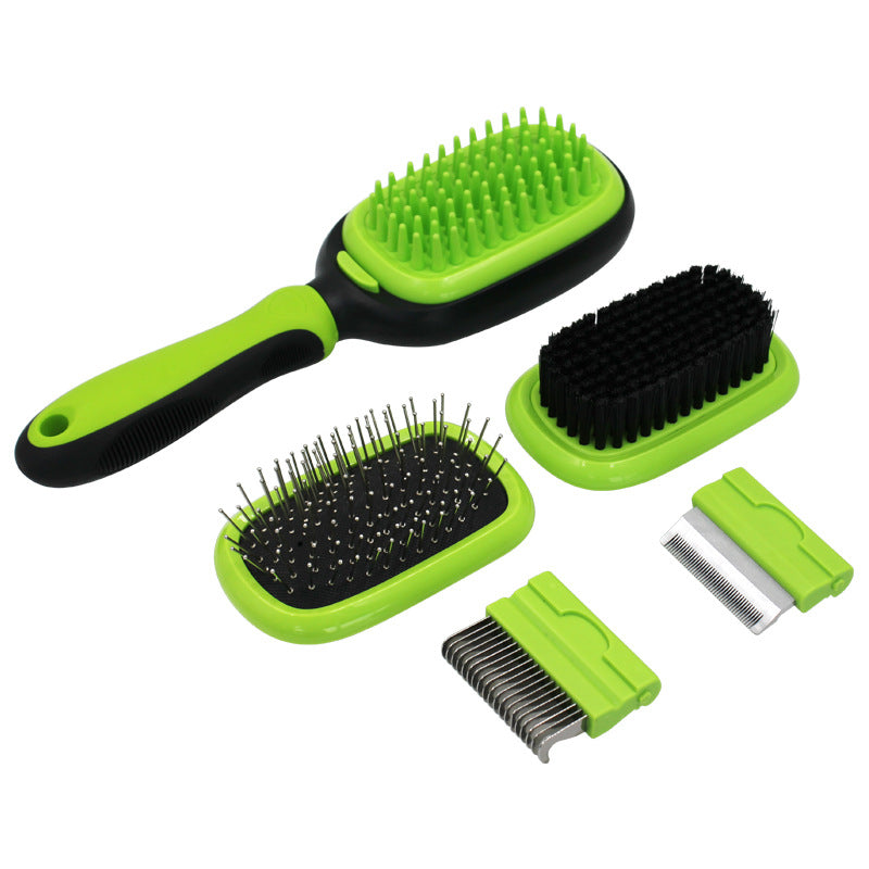 Five In One Pet Grooming Massage Knot Opening Comb